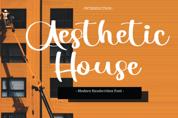 Aesthetic House Font for Modern Campaign Design