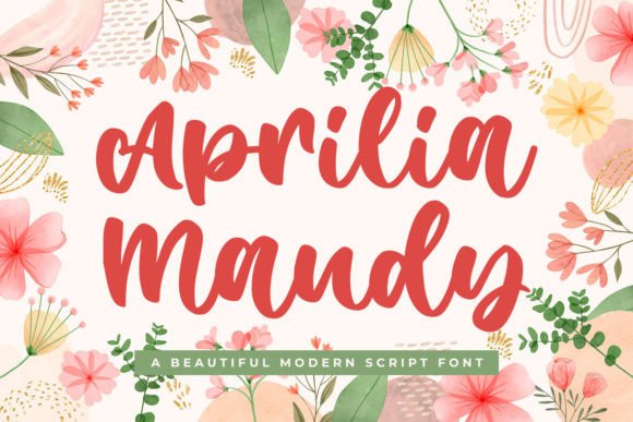 Aprilia Maudy: A Playful Script Font for Digital Design