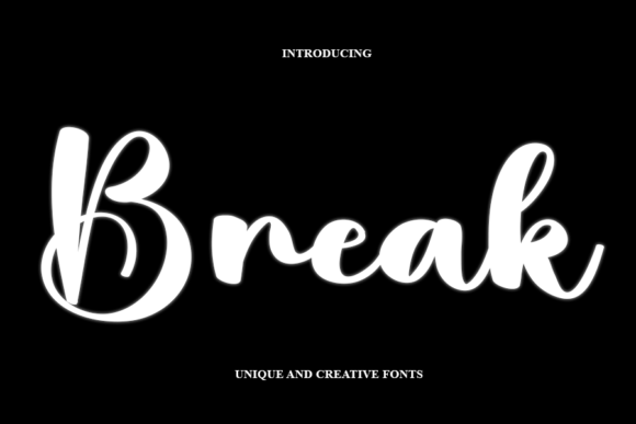 Break: A Handwritten Font for Thoughtful Editorial Design