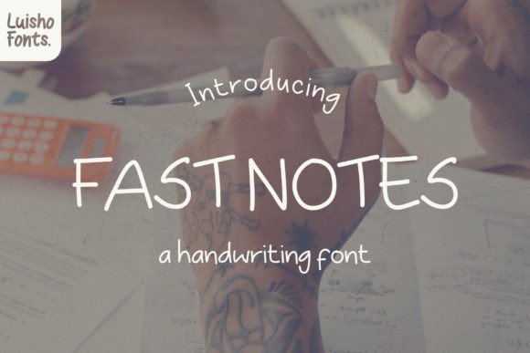 Fast Notes: A Modern Script Font for Polished Branding