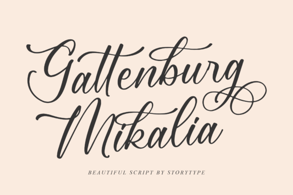 Gattenburg Mikalia: A Script Font for Modern Branding