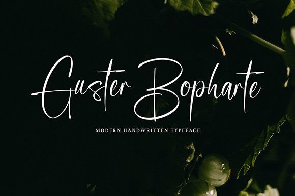 Guster Bopharte: A Handwritten Font for Modern Campaigns