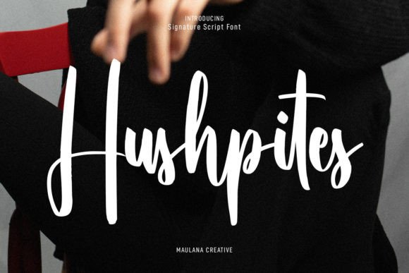 Hushpites: A Modern Script Font for Professional Branding
