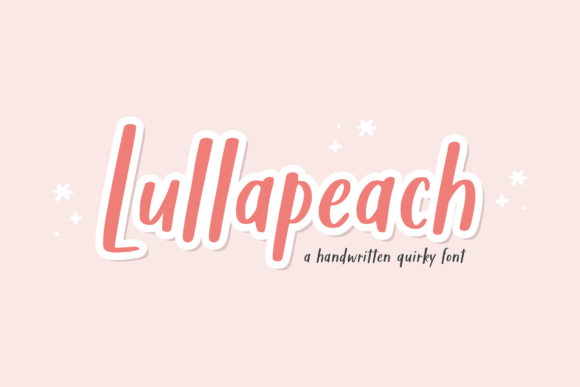 Lullapeach Font for Web Design Projects