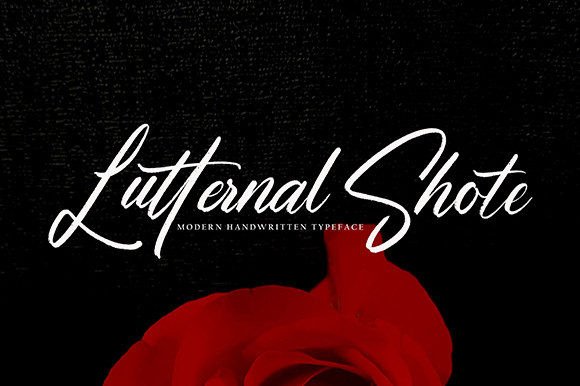 Lutternal Shote: A Script Font for Creative Projects