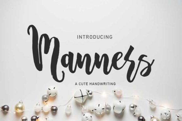 Manners Script Font for Handmade Creations