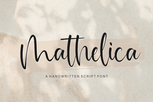 Mathelica: A Delicate Handwritten Font for Branding Projects