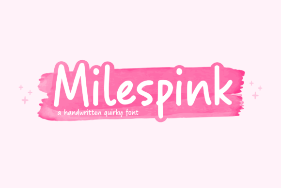 Milespink: A Quirky Handwritten Font for Creative Projects
