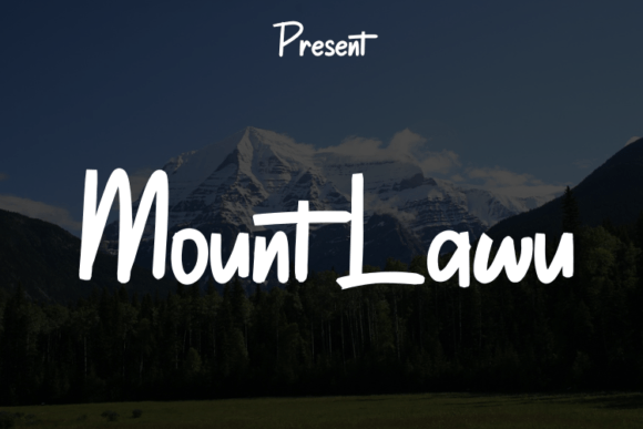 Mount Lawu: A Modern Script Font for Luxurious Branding