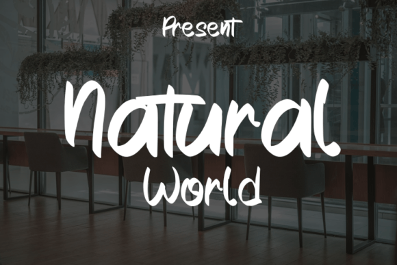 Natural World Font for Business Branding