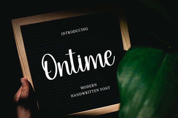 Ontime: A Handwritten Font That Elevates Branding Projects