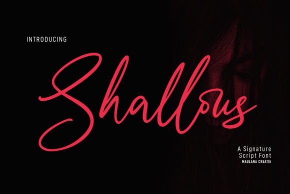 Shallous: A Modern Script Font for Polished Branding