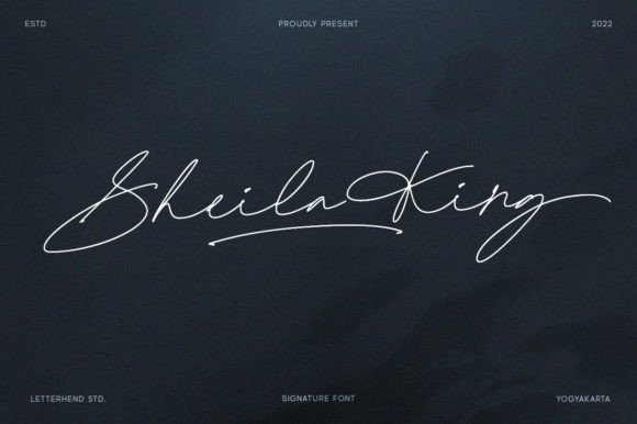 Sheila King Font for Handmade Creations