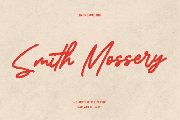 Smith Mossery Font for Modern Branding and Design