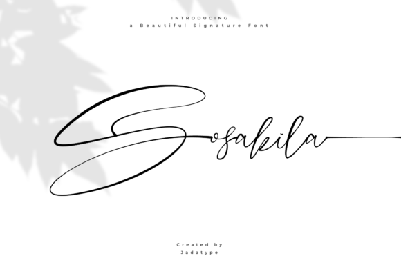 Sosakila: A Delicate Script Font for Editorial Design