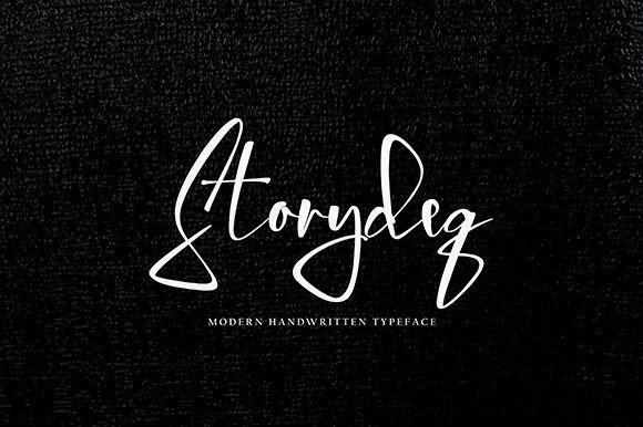 Storydeq: A Delicate Handwritten Font for Branding Projects
