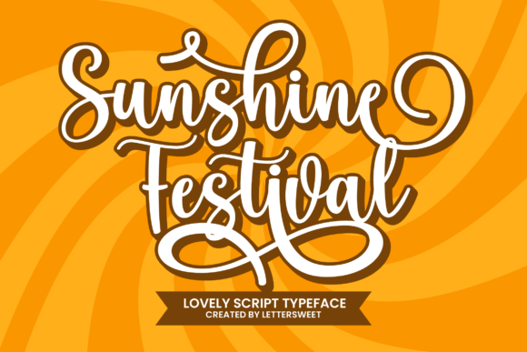 Sunshine Festival Script Font for Editorial Design