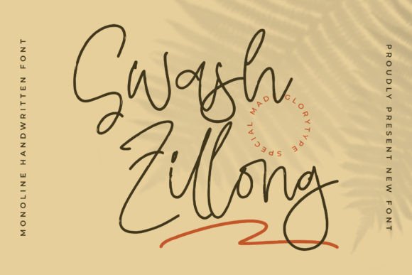 Swash Zillong: A Script Font for Branding and Design Projects