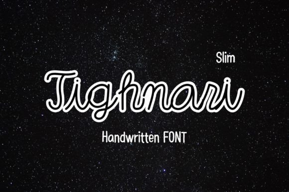 Tighnari Slim: A Handwritten Font for Modern Branding
