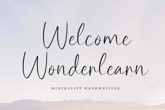 Welcome Wonderlearn Font for Creative Projects