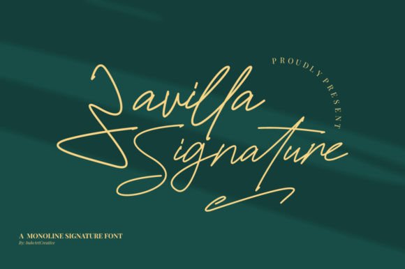 Zavilla Signature Font for Web Design